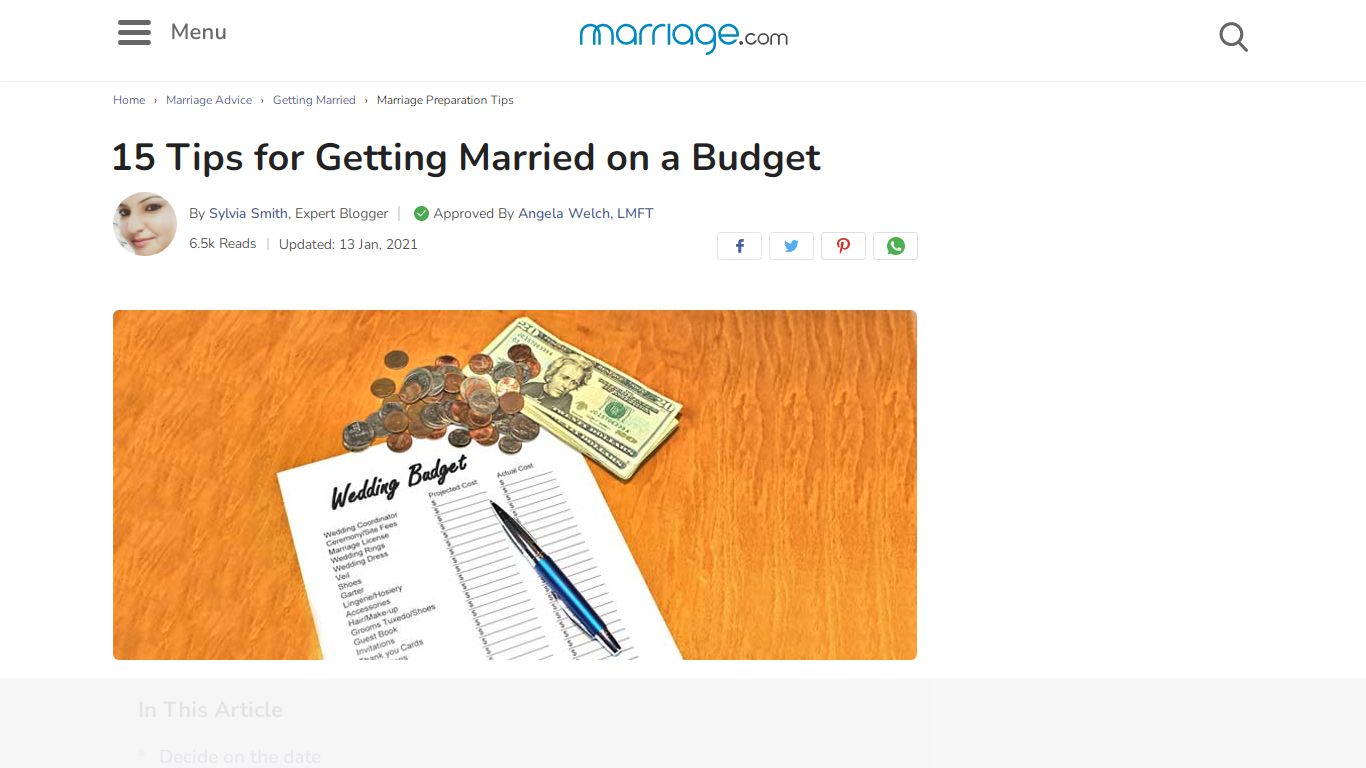 15 Tips for Getting Married on a Budget - Marriage.com