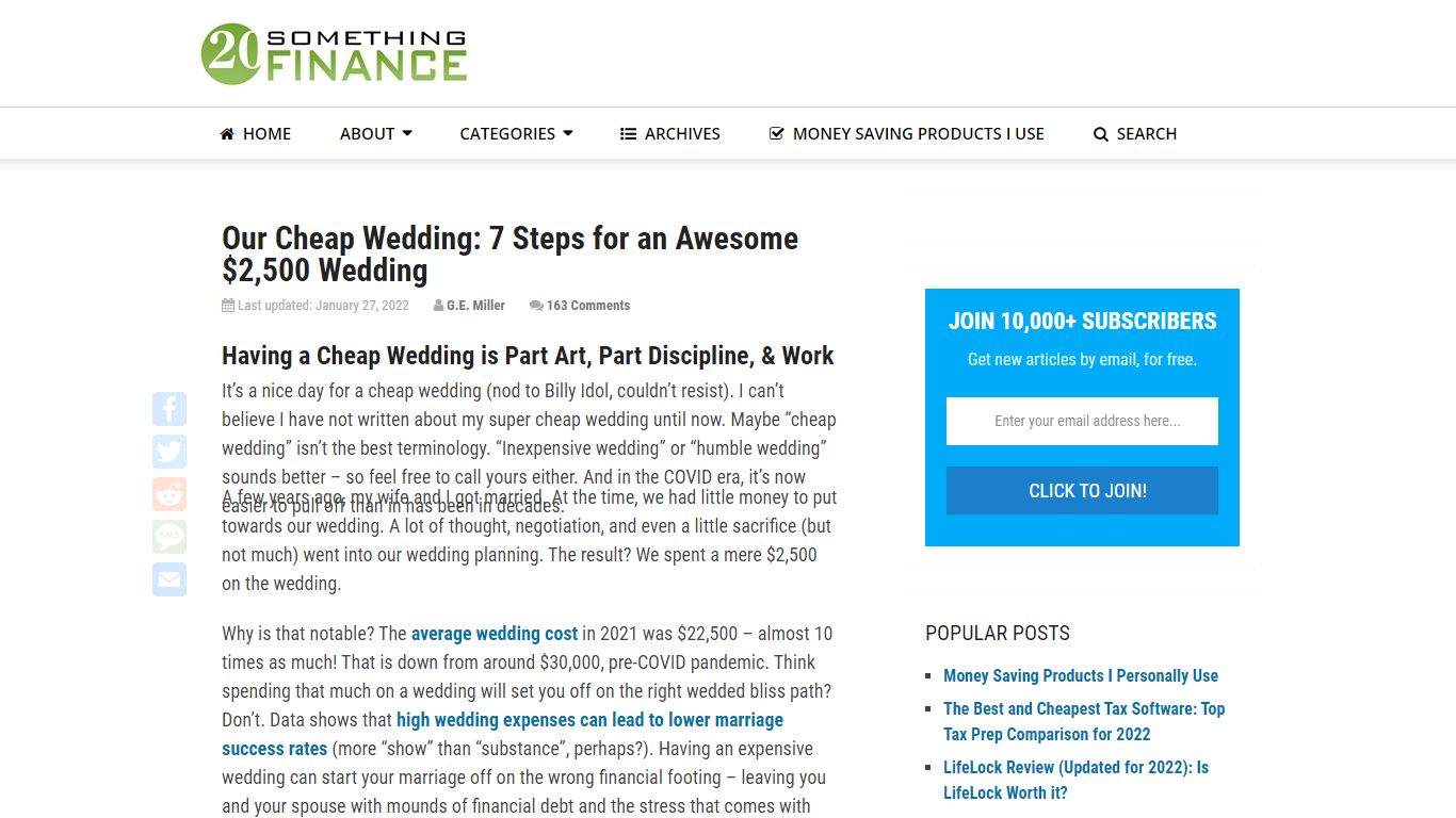 7 Steps for an Awesome Cheap Wedding - 20somethingfinance.com